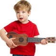 thumbnail image 2 of Instrumento musical infantil de tamaño pequeño, imitación de ukelele, mini guitarra de juguete con cuatro cuerdas, 2 of 7