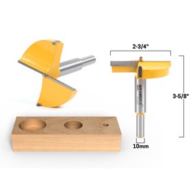 Yonico 2-3/4" Diameter Carbide Forstner Drill Bit - 10mm Shank - 43065C
