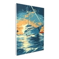 thumbnail image 2 of 12x18 inch Decorative Paintings For Wall Sunset & Yacht,Home Bathroom Decor Accessory,Indoor Bedroom,Cafes,Bar,Man Cave Decor Wall Art Prints Painting,Enchanting Sunset & Yacht Modern Prints, 2 of 6