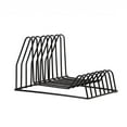 thumbnail image 1 of GROWTH TANK Irregular Desktop Organizer Iron Wire Desktop Storage Rack Bookshelf B Black, 1 of 9