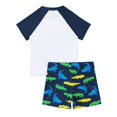 thumbnail image 4 of ZTKWD 2pc Boys' Short Sleeve Rashguard Swim Shirt Swim Trunks Swimwear Sets Dinosaur Beach, 4 of 8
