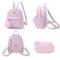 thumbnail image 3 of Minimochila Barsine de piel a cuadros a la moda para niñas, 3 of 7