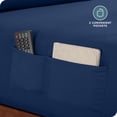 thumbnail image 6 of Bare Home Luxury 1800 Collection Fitted Sheet, Dual Side Pockets, Deep Pocket, King, Dark Blue, 6 of 9