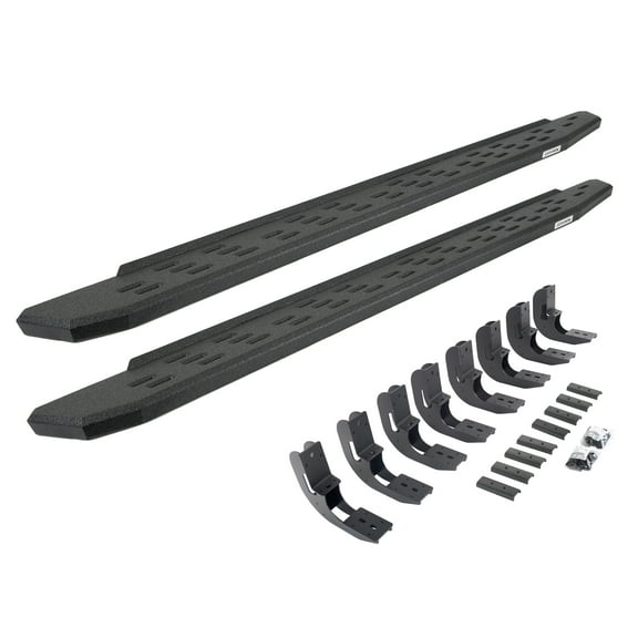 Go Rhino 69604880T RB30 Running Boards with Mounting Bracket Kit For 19-24 GMC, Chevrolet Fits select: 2019-2023 CHEVROLET SILVERADO, 2019-2023 GMC SIERRA