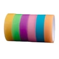 thumbnail image 2 of 6x cintas adhesivas de bolas, cintas adhesivas coloridas para hacer bolas, cinta brillante divertida, cinta luminosa de bolas de Color para niños cm x 10 m Macarena Cintas de bolas adhesivas, 2 of 8