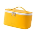 thumbnail image 3 of Bolsas de maquillaje,Bolsa de maquillaje pequeña de cuero PU impermeable portátil,Bolsa de Cosméticos con Cremallera Resistente al Agua Lavable,Neceseres de gran capacidad,Estuche de Estilo A Sunnimix Bolsas de maquillaje, 3 of 8