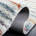 thumbnail image 5 of SAFAVIEH Berber Azalea Abstract Shag Area Rug, 4'5" x 6'5", Blue Rust/Ivory, 5 of 8