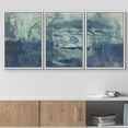 thumbnail image 2 of wall26 Framed Canvas Print Wall Art Set Light &amp; Navy Blue Paint Stroke Explosion Abstract Shapes Illustrations Modern Art Bohemian Multicolor for Living Room, Bedroom, Office - 16&quot;x24&quot;x, 2 of 5