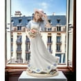 thumbnail image 2 of Ceramic Lady Figurine with Flower Basket 10 Inch  Nature, 2 of 3