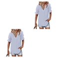 thumbnail image 4 of Qarigey Blusa holgada para mujer, camisa bonita informal con flores, disfraz de vacaciones en la playa, fiesta de verano, Top fresco, Type5 NO5, 4 of 6