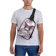 thumbnail image 6 of Kuromi and My Melody Sling Bag For Women Men Fashion Backpack Crossbody Shoulder Bag Chest Bag Travel Hiking Casual Sport Daypack, 6 of 8