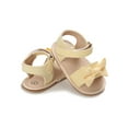 thumbnail image 3 of Seyurigaoka Summer Newborn Anti-slip Sandals, Baby Girls Soft Sole Dot Print Bow First Walking Shoes, 3 of 8