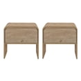 thumbnail image 2 of New Classic Furniture Mara Wood End Tables in Natural (Set of 2), 2 of 8