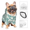thumbnail image 3 of Fotbe Hand Drawn Snake Print Small Dog Sweater Hoodies Pet Grey Hooded Soft Fleece Sweatshirts with Pocket Fall Winter Puppy Cat Sweaters Warm Clothes-X-Small, 3 of 7