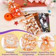 thumbnail image 4 of 100PCS Halloween Drawstring Organza Bags, 4"x6" Halloweens Goodie Treat Bag, Small Mesh Gift Pouches Jewelry Mini Candy Pouch for Halloweens Party Supply, 4 of 7