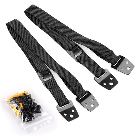 WORGEOUS Furniture Wall Strap TV Safety Anti-Tip Child Toddler Proofing Black