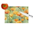 thumbnail image 4 of Poppies in Watercolor Glass Cutting Board Large 12 in x 15 in, 4 of 5