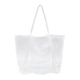 thumbnail image 1 of Bolsa de malla portátil, bolsas de almacenamiento para niños, bolsa de playa para natación, toallas, bolsa de maquillaje para mujeres, color blanco, 1 of 5
