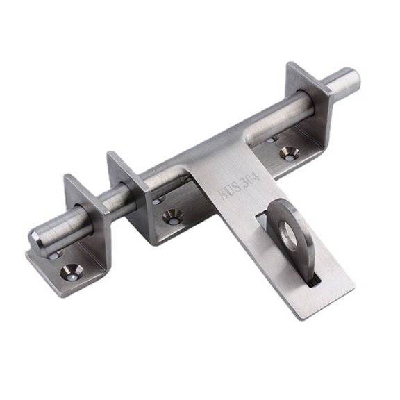 Sliding Bolt Latch 170mm Thickened Stainless Steel Bolt with Padlock Hole(Doors & Door Hardware)