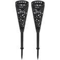 thumbnail image 2 of Outdoor Garden Planters, Metal Flower Garden Stakes, Black, Cones, Iron, 2 Pc, Decorative Baskets, Yard Landscaping, Patio Garden, Ground Mounting, 2 of 9