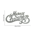thumbnail image 3 of Merry Christmas Hanging Sign, Glitter Alphabet Decor for Xmas Tree Wreath Fireplace Mantle Decoration(Silver), 3 of 6