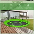 thumbnail image 4 of Outsunny Saucer Swing Giant Hanging Tree Swing, Nest Web Rope Seat, Green, 4 of 10