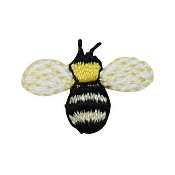 Wholesale Applique Bee Black and Yellow Embroidery Iron-On Patch and Sew-On Patch