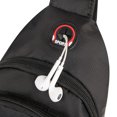 thumbnail image 5 of Mochila bandolera compacta y bolso de día Sling negro, 5 of 5