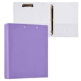thumbnail image 2 of joogoo Light Purple Hardcover 3 Ring Binder 1.5" Round Rings Interior Pockets Binders Organizer 2 Pack, 2 of 9