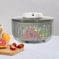 thumbnail image 4 of Electric Salad Spinner Fruit Vegetable Washer Dryer Large 6L 6W Multi-Use Lettuce Spinner Vegetable Dehydrator for Greens Herbs Berries Fruits, 4 of 9