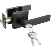 Keyed Entry Door Heavy Duty Lock Lever Handle【For HALL & CLOSET】-Oil Rubbed Bronze Finish