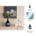 thumbnail image 5 of Elegant Round Glass Vase for Living Room Decor and Home Decor - Decorative Tabletop Display for Coffee Table or Dining Room - Flower Vase for Mantel, Bedroom, or Office Decor - 11", Blue, 5 of 12