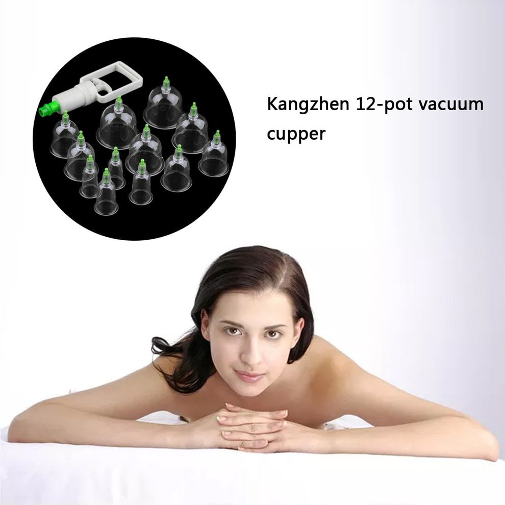 Cupping Device Vacuum Cupper Cupping 12 Cans Paper Card Loading Gift