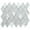 Silver Gray, variant on Ballagh 9.9" x 12" Diamond Laminated Glass Mosaic Mix Aluminum Wall Tile