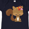 thumbnail image 4 of Inktastic Spring Animals, Cute Squirrel, Colorful Flowers Boys or Girls Baby Bodysuit, 4 of 5