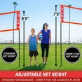 thumbnail image 3 of GoSports Slam X 4 Square Volleyball Game Set - Ultimate Backyard & Beach Game for All Skill Levels - 14 x 14 ft, 3 of 6