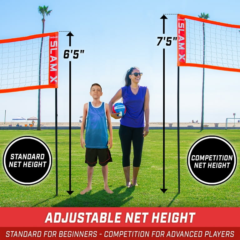 GoSports Slam X 4 Square Volleyball Game Set, 14 x 14 ft - Walmart.com