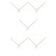thumbnail image 3 of Collar Jumpingount con tema de Constelaciones símbolo de amistad oro rosa, 3 of 6