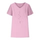 thumbnail image 4 of Camisetas de Cuello en V Mujeres Impresas Manga Corta Camiseta Casual, Ligera Y Básica de las Mujeres Camisetas Casuales, 4 of 4