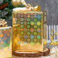 thumbnail image 2 of Papel de regalo Retrify Gold Snowflake, 43 x 10 m, holográfico, 2 of 7