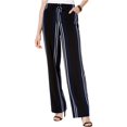 thumbnail image 1 of INC Pantalones casuales a rayas para mujer, azul, 8, 1 of 2