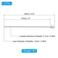 thumbnail image 2 of Unique Bargains 6 Pcs 14G 5 Inch Blunt Tip Dispensing Needle with Lure Lock for Refilling Liquid Inks Adhesives, 2 of 5
