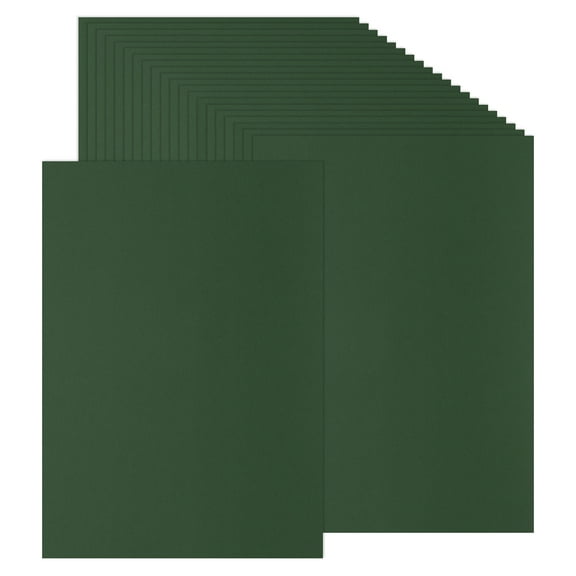 Uxcell 50 Sheets Colored Cardstock Paper, A4 Size 250GSM Thick Card Stock for DIY Crafts Scrapbooking, Dark Green