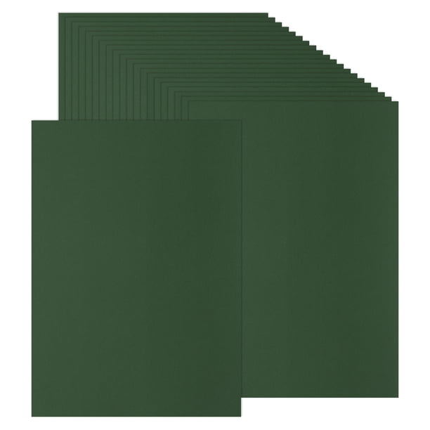 Papel de cartulina de colores Uxcell, cartulina gruesa de 230GSM para manualidades y decoraciones verde oscuro