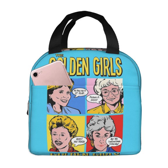 The Golden Lunch Bag Tote Bag Insulated Lunch Box Picnic Beach Fishing Work