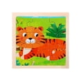 thumbnail image 2 of Rompecabezas de Madera Coloridos Yotijar Juguetes de Aprendizaje Educación Temprana con Animal Tigre, 2 of 7