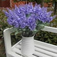 thumbnail image 2 of Mdesiwst 10 Heads Artificial Lavender Silk Flower Wedding Home Party DIY Decor, 2 of 6
