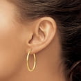 thumbnail image 2 of Auriga Fine Jewelry 10K Yellow Gold 2mm (Lightweight) Tube Hoop Earrings for Women, 2 of 5