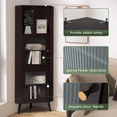 Corner with Doors & Shelves 4Tier Floor Storage