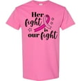 thumbnail image 3 of Inktastic Breast Cancer Awareness Her Fight is Our Fight T-Shirt, 3 of 5